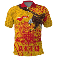 Personalized American Samoa Fautasi Race Polo Shirt Aeto Pago Pago with Eagle Samoan Tribal Patterns LT03 Multicolor - Polynesian Pride