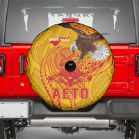 American Samoa Fautasi Race Spare Tire Cover Aeto Pago Pago with Eagle Samoan Tribal Patterns LT03 - Polynesian Pride