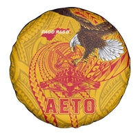 American Samoa Fautasi Race Spare Tire Cover Aeto Pago Pago with Eagle Samoan Tribal Patterns LT03 - Polynesian Pride
