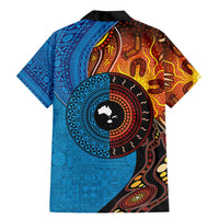 Fiji and Australia Together Family Matching Mermaid Dress and Hawaiian Shirt Tapa Tribal Tattoo mix Aboriginal Pattern