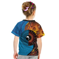 Fiji and Australia Together Kid T Shirt Tapa Tribal Tattoo mix Aboriginal Pattern