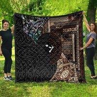 Samoa and New Zealand Together Quilt Siapo Motif and Maori Paua Shell Pattern