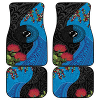 Fiji and New Zealand Together Car Mats Tapa Maori Tattoo mix Tagimoucia and Pohutukawa