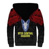 Vitis Central Dabaris Rugby Sherpa Hoodie Papua New Guinea Polynesian Tattoo LT03 - Polynesian Pride