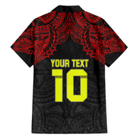 Custom Vitis Central Dabaris Rugby Family Matching Summer Maxi Dress and Hawaiian Shirt Papua New Guinea Polynesian Tattoo LT03 - Polynesian Pride