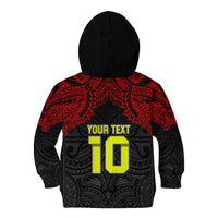 Custom Vitis Central Dabaris Rugby Kid Hoodie Papua New Guinea Polynesian Tattoo LT03 - Polynesian Pride