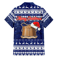 Tokelau Christmas Family Matching Off Shoulder Short Dress and Hawaiian Shirt Santa Claus Tokelau Flag and Coat of Arms with Polynesian Pattern LT03 - Polynesian Pride