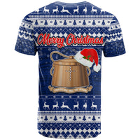 Tokelau Christmas T Shirt Santa Claus Tokelau Flag and Coat of Arms with Polynesian Pattern LT03 - Polynesian Pride