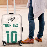 Custom New Zealand Football Luggage Cover Go All Silver Ferns - Towards World Cup 2026