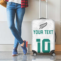 Custom New Zealand Football Luggage Cover Go All Silver Ferns - Towards World Cup 2026