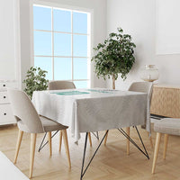 Custom New Zealand Football Tablecloth Go All Silver Ferns - Towards World Cup 2026