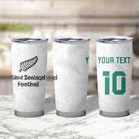 Custom New Zealand Football Tumbler Cup Go All Silver Ferns - Towards World Cup 2026