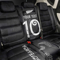 Custom New Zealand Rugby Back Car Seat Cover All Silver Ferns Blacks
