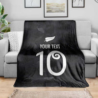 Custom New Zealand Rugby Blanket All Silver Ferns Blacks