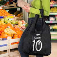 Custom New Zealand Rugby Grocery Bag All Silver Ferns Blacks