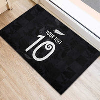 Custom New Zealand Rugby Rubber Doormat All Silver Ferns Blacks