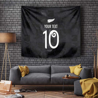 Custom New Zealand Rugby Tapestry All Silver Ferns Blacks