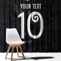 Custom New Zealand Rugby Window Curtain All Silver Ferns Blacks