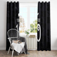 Custom New Zealand Rugby Window Curtain All Silver Ferns Blacks