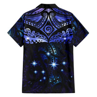 New Zealand Matariki Hawaiian Shirt Maori Pattern and Matariki Sky Night LT03 - Polynesian Pride