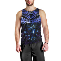 New Zealand Matariki Men Tank Top Maori Pattern and Matariki Sky Night