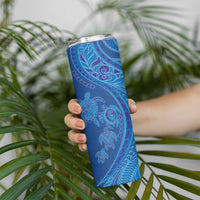 Hawaiian Turtles and Polynesian Art Tattoo Skinny Tumbler Ocean Abyss