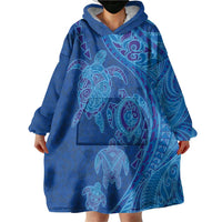 Hawaiian Turtles and Polynesian Art Tattoo Wearable Blanket Hoodie Ocean Abyss LT03 - Polynesian Pride
