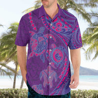 Hawaiian Turtles and Polynesian Art Tattoo Hawaiian Shirt Dusky Violet LT03 - Polynesian Pride