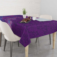 Hawaiian Turtles and Polynesian Art Tattoo Tablecloth Dusky Violet LT03 - Polynesian Pride