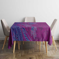 Hawaiian Turtles and Polynesian Art Tattoo Tablecloth Cerise LT03 - Polynesian Pride