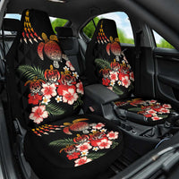 Hawaiian Hibiscus Turtle and Tropical Flower Car Seat Cover Dynamic Vibe