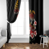 Hawaiian Hibiscus Turtle and Tropical Flower Window Curtain Dynamic Vibe LT03 - Polynesian Pride