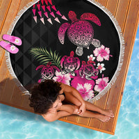 Hawaiian Hibiscus Turtle and Tropical Flower Beach Blanket Sweet Vibe LT03 - Polynesian Pride