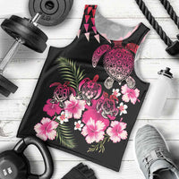 Hawaiian Hibiscus Turtle and Tropical Flower Men Tank Top Sweet Vibe LT03 - Polynesian Pride