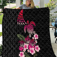 Hawaiian Hibiscus Turtle and Tropical Flower Quilt Sweet Vibe