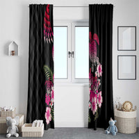 Hawaiian Hibiscus Turtle and Tropical Flower Window Curtain Sweet Vibe LT03 - Polynesian Pride