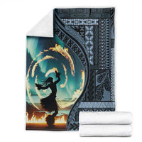 Samoan Siapo Motif and Siva Afi Dance Blanket