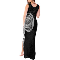 Samoan Art Tattoo Polynesian Pattern Tank Maxi Dress