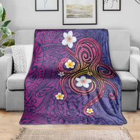 Hawaiian Octopus Tattoo and Frangipani Blanket LT03 - Polynesian Pride