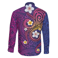 Hawaiian Octopus Tattoo and Frangipani Family Matching Off Shoulder Maxi Dress and Hawaiian Shirt