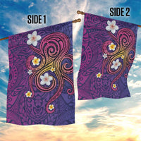 Hawaiian Octopus Tattoo and Frangipani Garden Flag LT03 - Polynesian Pride