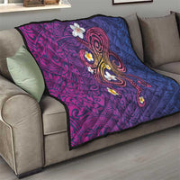 Hawaiian Octopus Tattoo and Frangipani Quilt