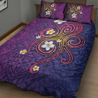 Hawaiian Octopus Tattoo and Frangipani Quilt Bed Set LT03 - Polynesian Pride