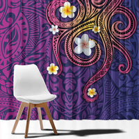 Hawaiian Octopus Tattoo and Frangipani Window Curtain LT03 - Polynesian Pride