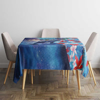 Hawaii Aloha Whales Tablecloth Hibiscus and Whales with Polynesian Pattern LT03 - Polynesian Pride