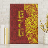 Tonga 676 Ngatu Tribal Tattoo Canvas Wall Art LT03 Without Frame Red - Polynesian Pride