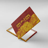 Tonga 676 Ngatu Tribal Tattoo Canvas Wall Art LT03 With Frame Red - Polynesian Pride