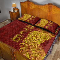 Tonga 676 Ngatu Tribal Tattoo Quilt Bed Set