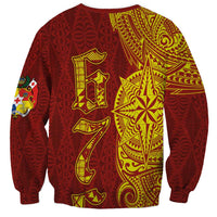 Tonga 676 Ngatu Tribal Tattoo Sweatshirt LT03 - Polynesian Pride