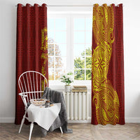 Tonga 676 Ngatu Tribal Tattoo Window Curtain LT03 - Polynesian Pride